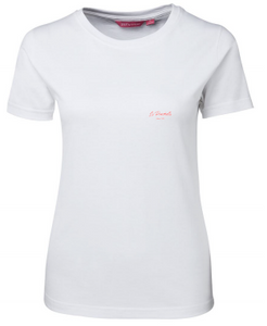 NEW DESIGN ITEM: LP1LHTW - LADIES TEE - WHITE