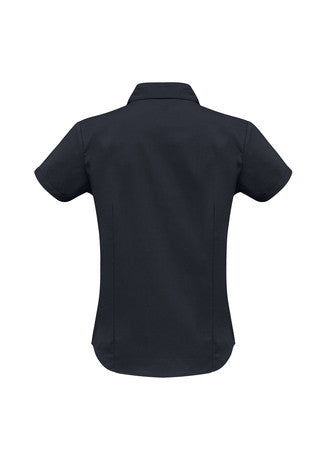 LPLB7301 MANAGER LADIES S/SLEEVE SHIRT - BLACK